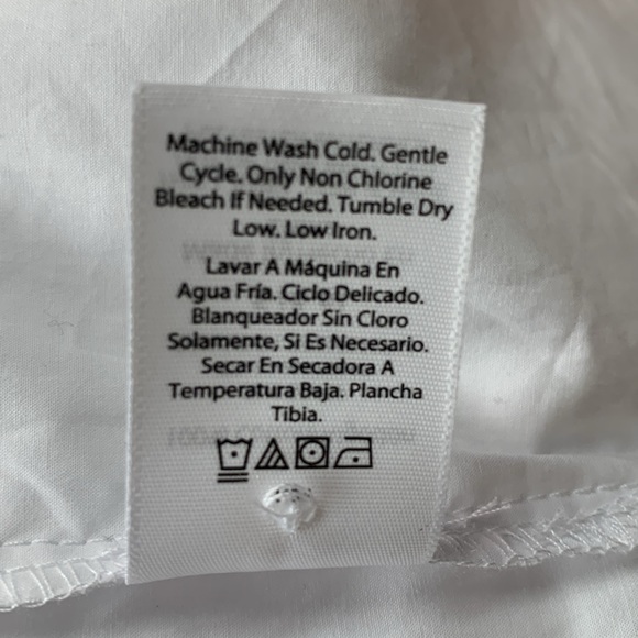 NWT TIME and TRU Women’s White Oversized Shirt Size Small 4-6 - Picture 7 of 9